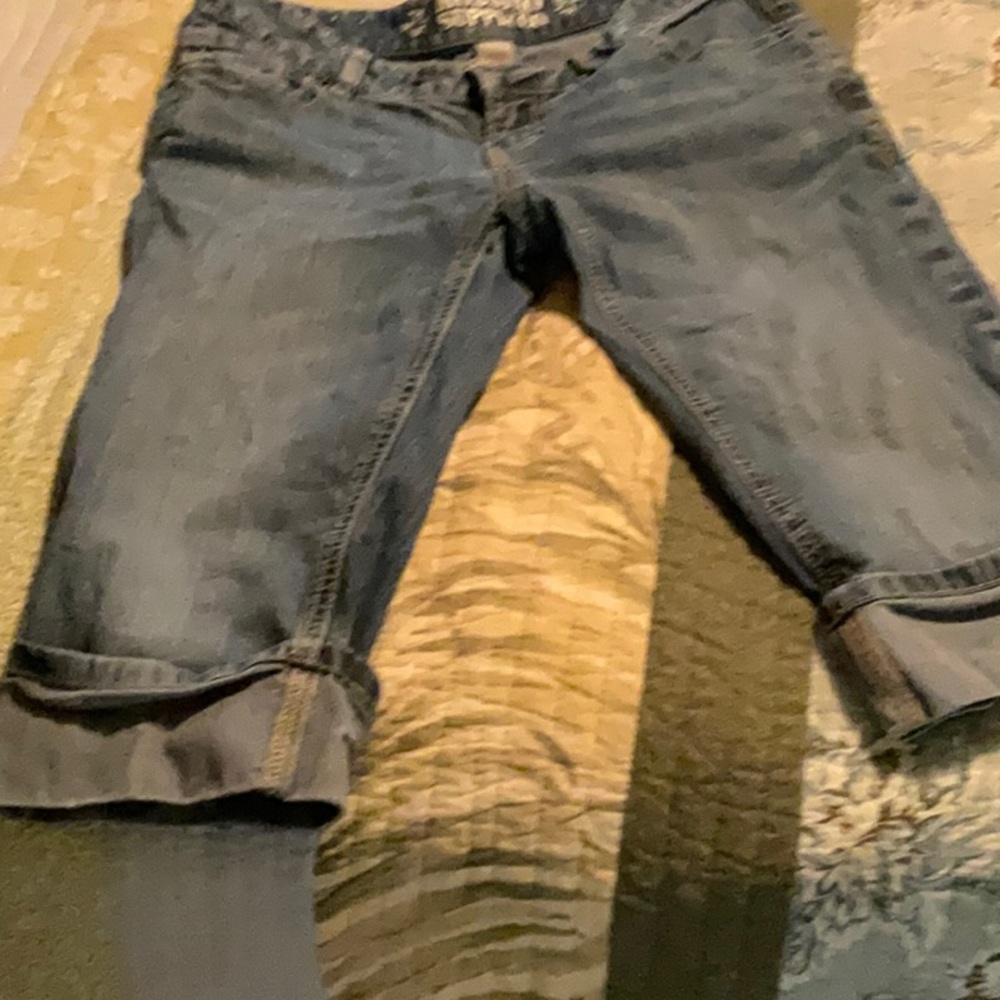 Mossimo Supply Co Blue Jean Shorts with Rolled Cuffs